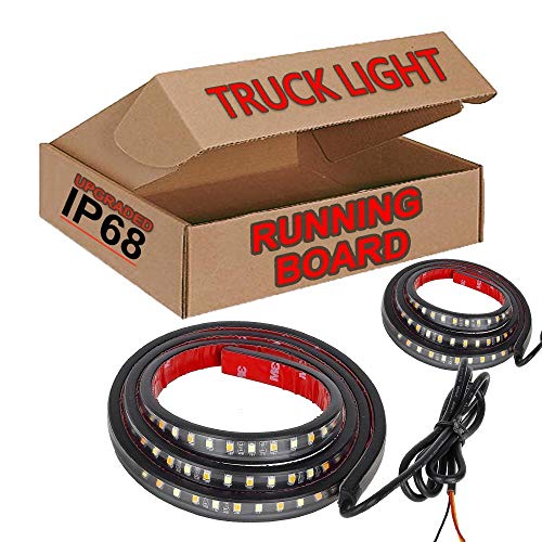 [2pc 70Inch] Truck Light Running Board LED Kit for Extended Cab & Crew