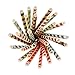 125 PCS Paper Straws JIANFA-Food Grade Rose Gold Foil striped pattern Paper Straw Biodegradable Straw for Birthdays,Christmas, Weddings, Baby Showers, Celebrations and Parties