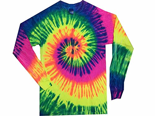 Colortone Tie Dye L/S SM Neon Rainbow