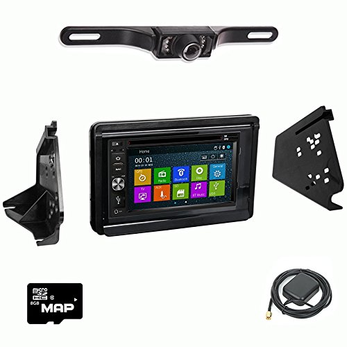 DVD GPS Navigation Multimedia Radio and Dash Kit for Polaris Slingshot 2015-2017 with Backup Camera