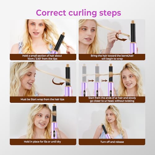 UMIGA All-in-One Hot Air Styler, Hair Air Styler 5 in 1 Set, Airbrush Multi-Styler - Blow Dryer Brush Set with Curler, Straighten, Wavy, Smooth, Magic Styler for Travel and Home Hair Styling