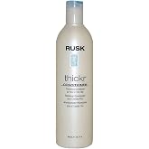 RUSK Designer Collection Thicker Thickening Conditioner for Fine or Thin Hair, 13.5 Oz, Daily-Use Thickening Conditioner that Strengthens and Repairs, Gives Full-Bodied Appearance