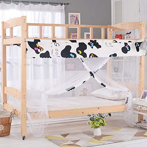 Dormitory Mosquito Net,Tofover Bunk Bed Encryption Nets Bed Canopy Square Student Dorm Netting Blackout Curtains Anti-Mosquito Tent (Multi 6, 90 X 190 X 150CM)