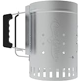 Char-Griller® Charcoal Grill Chimney Starter with Quick Release Trigger for Quickly Lighting BBQ Coals, Compatible with Any B