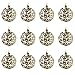 Sleetly Christmas Ball Ornaments, Gold Swirl, 3.15 inches, Set of 12