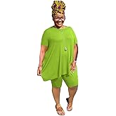 Mrskoala Women Plus Size 2 Piece Outfits Casual Shorts Sets Summer Tshirts Shorts Sweatsuits