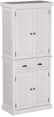 Home Styles Nantucket Pantry - White Distressed Finish