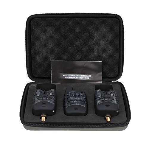 Docooler Wireless Digital Fishing LED Alarm Set 2 Angeln Bissanzeiger + 1 Empf?nger in der Rechtssache Carp Fishing…