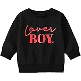 Karuedoo Toddler Baby Boy Girl Valentiens Day Outfit Crewneck Sweatshirt Pullover Top Letter Print Long Sleeve T-Shirt Blouse