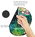 Claude Monet Water Lilies VI Ergonomic Design Mouse Pad with Wrist Rest Hand Support. Round Large Mousing Area. Matching Microfiber Cleaning Cloth for Glasses & Screens. Great for Gaming & Work