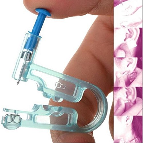 (2 Pack) Disposable Sterile Piercing Gun/Ear Piercer Needles With Alcohol Cotton, Safety Pierce Kit - Thumbnail 3