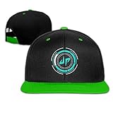 Kualday Kid's Dude Perfect Ball Logo Plain Adjustable Snapback Hats Caps KellyGreen