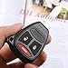 KEMANI Uncut blade Top 3 Buttons Remote Keyless Entry Key Fob Case Shell Pad For Mitsubishi Dodge Magnum 2005 2006 2007 No chips inside