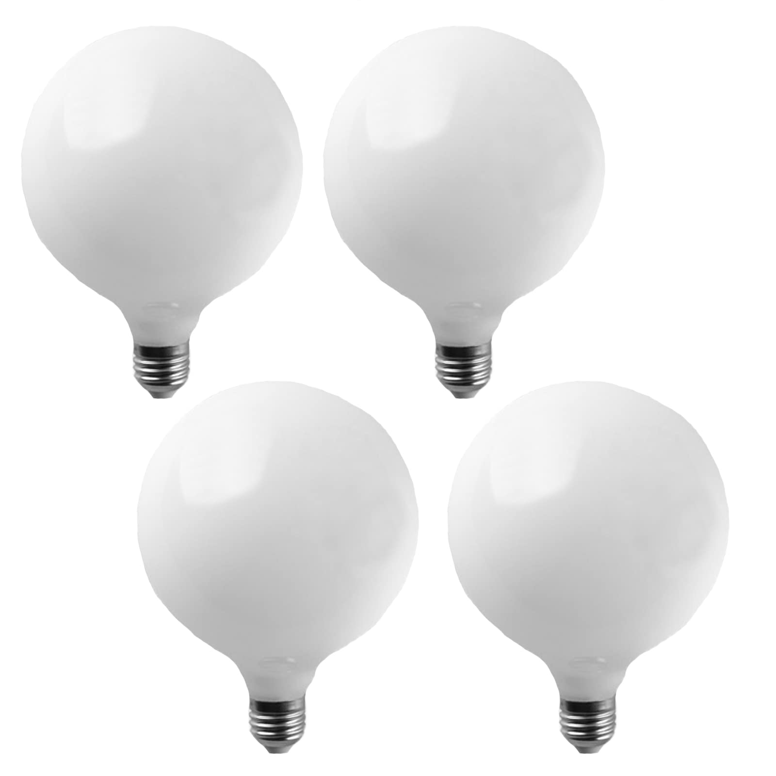 Photo 1 of ** only 1** Lxcom Lighting G95/G30 LED Globe Light Bulbs 9W LED Bulb 80W Equivalent Warm White 3000K Round Vanity Light Bulb E26/E27 Base Glass Light Bulbs for Home Bathroom Vanity Mirror Light, 4 Pack