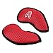10Pcs/Pack New Meshy Golf Iron Covers Set Golf Club Head Cover Fit Most Irons (Red)