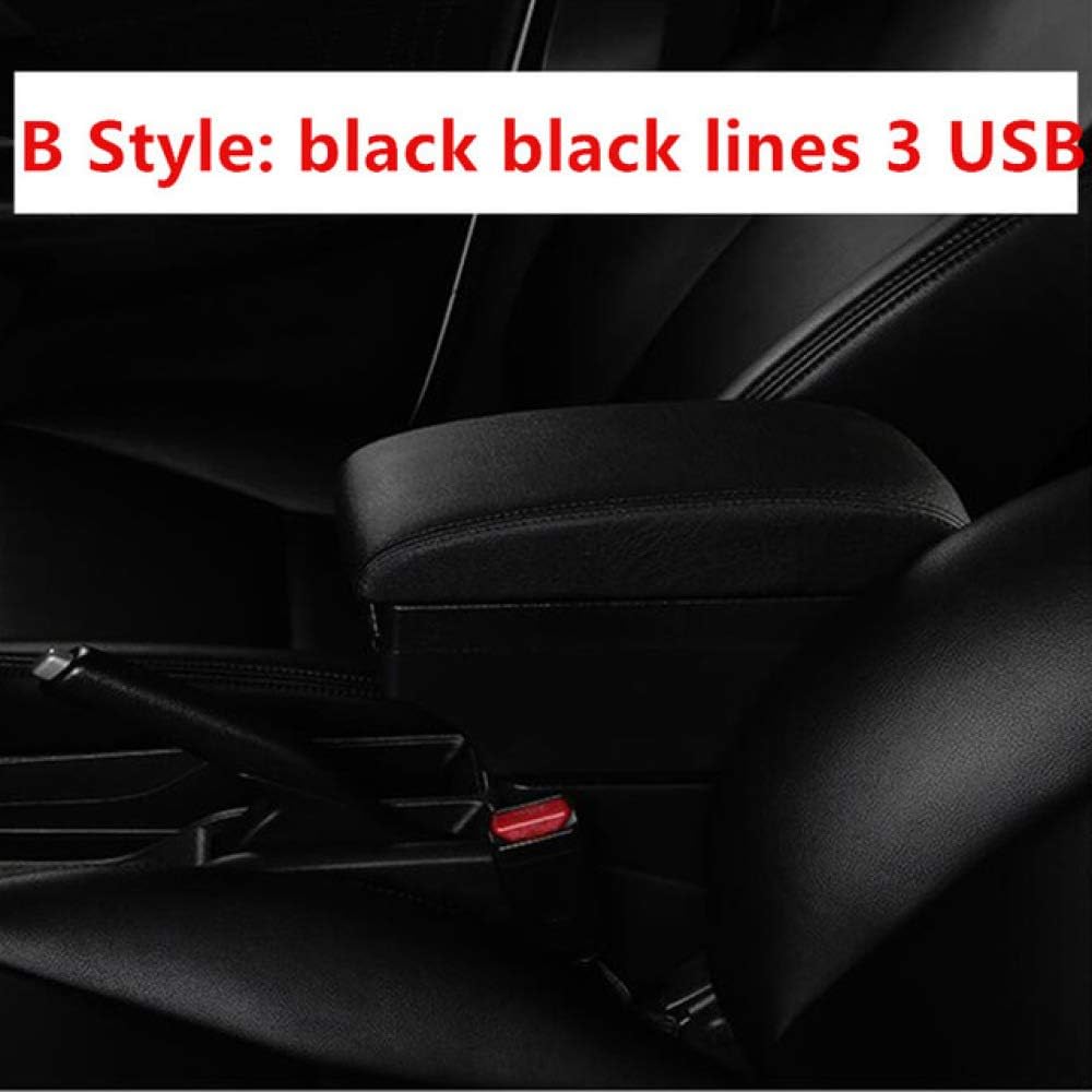 LILIGUAN Armrest box Central Storage Box modification accessories, Fit for Ford Focus 3 2013 2014