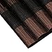 SHACOS Exquisite Placemats Set of 8 Woven Vinyl Place Mats Heat Resistant Basket Weave Kitchen Dining Table Mats Wipe Clean (8, Ombre Coffee Black)