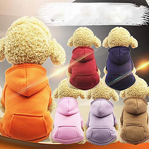 image for HUN Huangou Pet Coat Clothes Apparel Hoodie Costume with Pocket Dog Cl