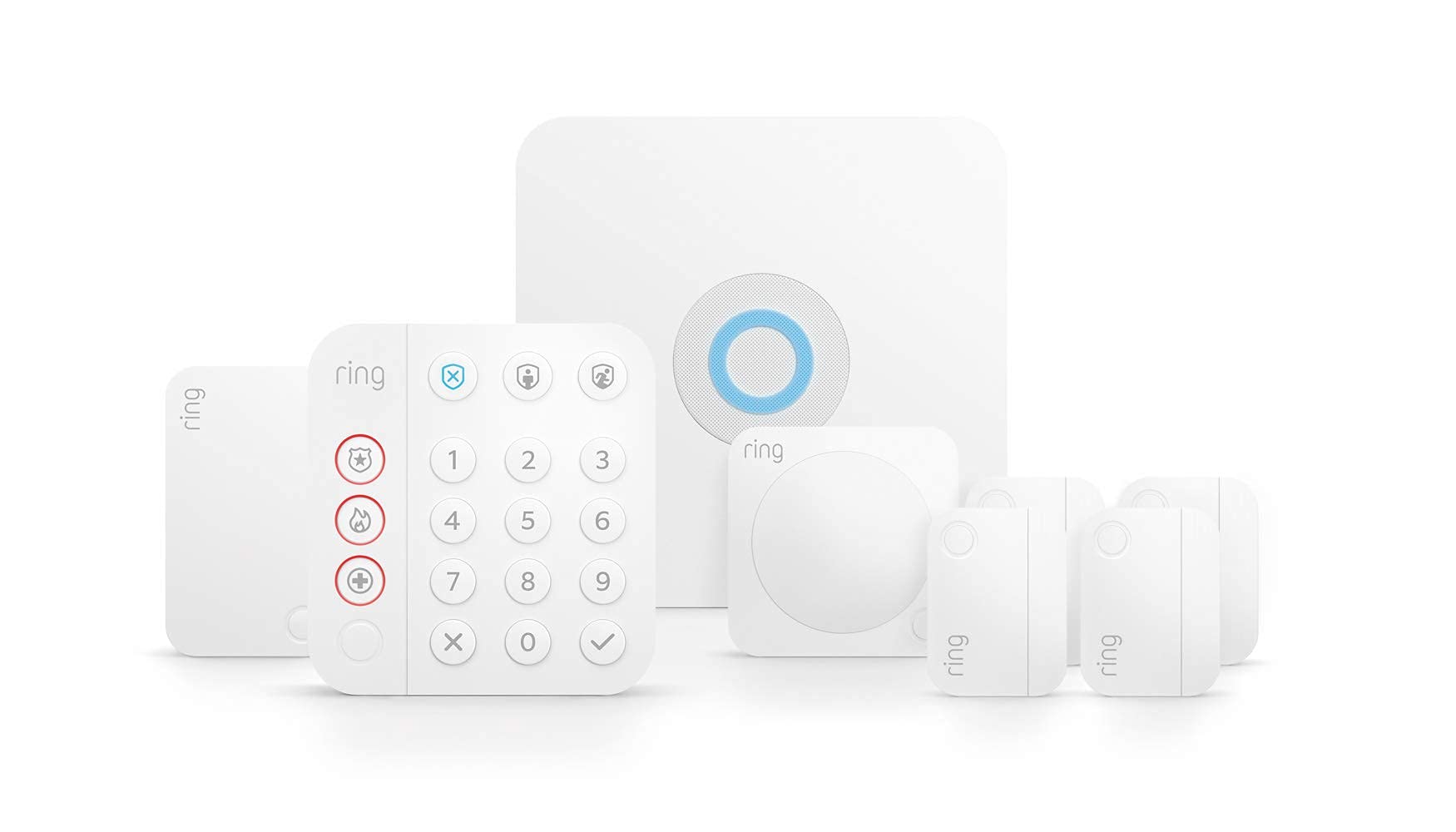 Ring Alarm 8-Piece Kit – Wireless Smart Home Security System | Expandable | Easy Setup | Mobile App Control | 24/7 Professional Monitoring | Alexa Compatible