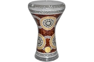 17 inches Drum Darbuka tabla doumbek mother of pearl Gawharet El Fan musical instrument Egyptian handmade (Pemi)