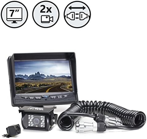 Backup Camera System - Two Camera Setup with Trailer Quick Connect Kit by Rear View Safety