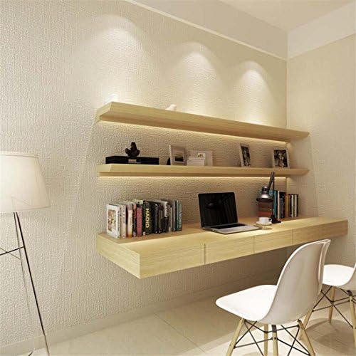 LINGJUN Modern Minimalist Non-Woven Water Plant Pattern 3D Flocking Embossed Wallpaper Roll Living Room Bedroom (Yellow01)