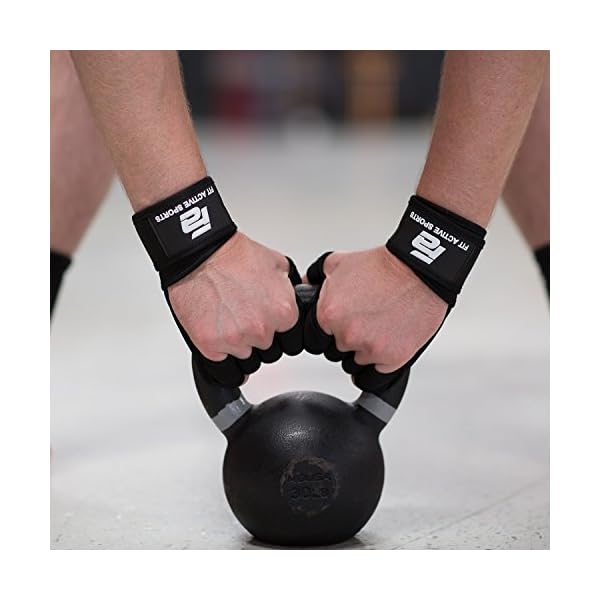 Fit Active Sports New Ventilated Weight Lifting Workout Gloves with Built-in Wrist Wraps for Men and Women - Great for Gym Fitness, Cross Training, Hand Support & Weightlifting. - Image 5