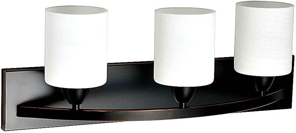 WholesalePlumbing 3 Bulb Vanity Light Fixture Bath Interior Lighting, Oil Rubbed Bronze (Oil Rubbed Bronze) - - 