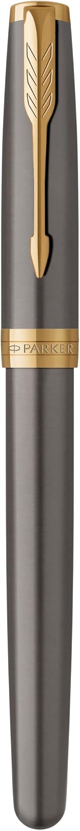 Parker Sonnet Rollerball Pen Grey Lacquer Gold Trims Gift Box view 8