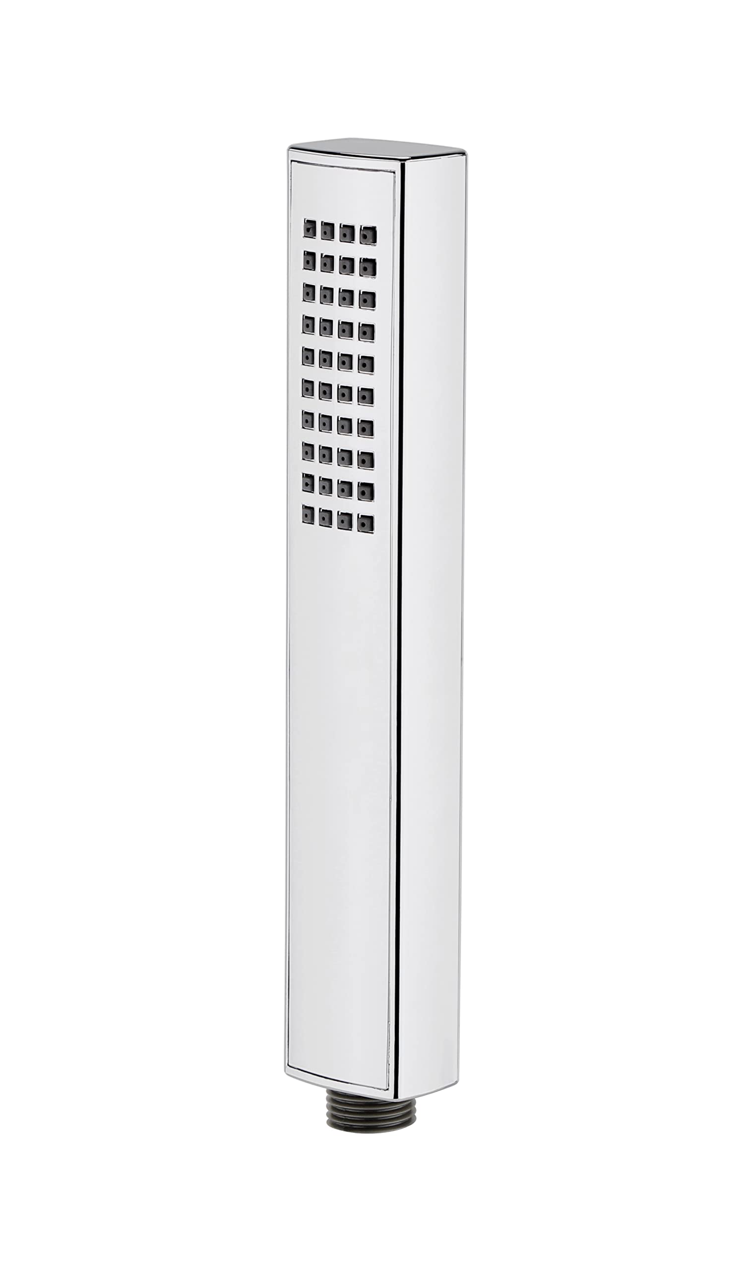 Nuie HO306 ǀ Modern Bathroom Rectangular Easy-Clean Shower Handset, 240mm x 38mm, Chrome