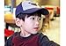 UQ Kids Cute Stars Cotton Adjustable Baseball Hats Sun Visors Grey