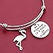 Be a Flamingo in a Flock of Pigeons Bracelet Flamingo Bracelet Positivity Be Yourself BFF Gift (flamingo bracelet)