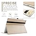 KVAGO iPad Case for New 2018/2017 iPad 9.7 inch -Auto Sleep Wake Smart Case Cover with Pencil Holder for iPad 6th Gen, iPad 5th Gen -Gold