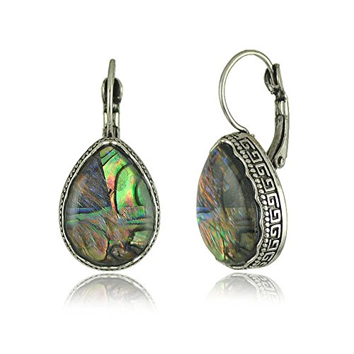 Darkey Wang Fashion Women's Unique Retro Bohemian Colored Shell Earrings Natural Shell Earrings