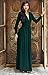 KOH KOH Womens Sleeve Vintage V-Neck Fall Winter Formal Gown