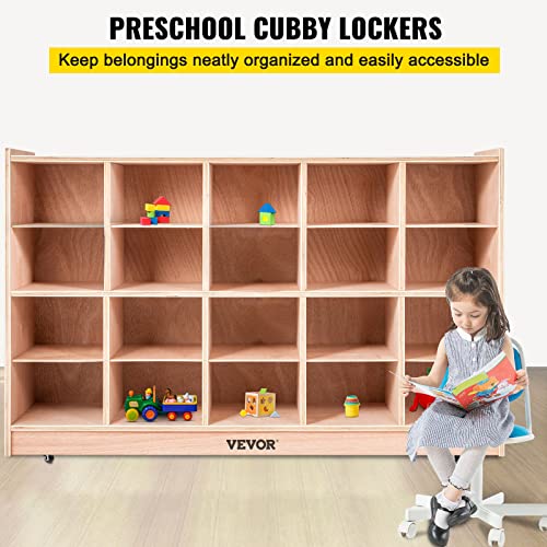 Happybuy 20Section Cubbies for Classrooms, Cubby Storage