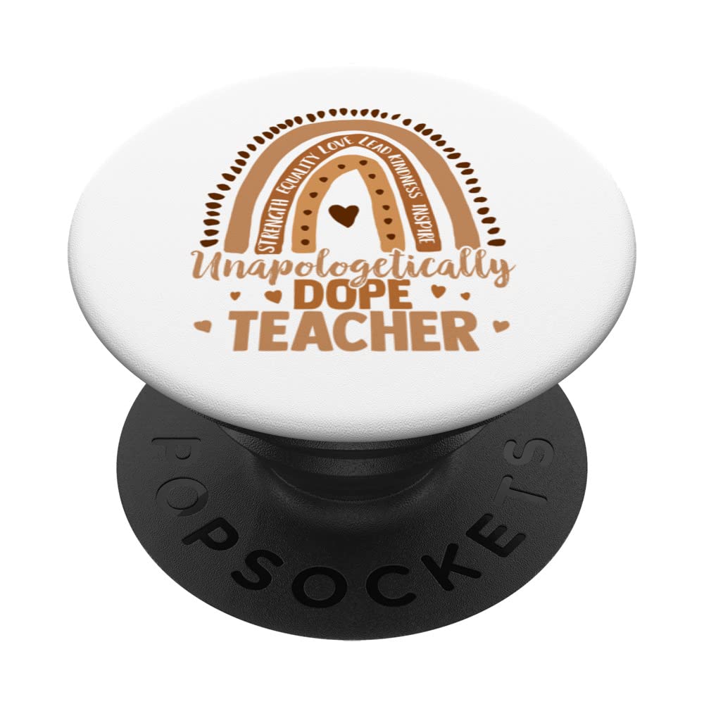 Unapologetically Dope, Black and Proud, Melanin Words PopSockets Swappable PopGrip