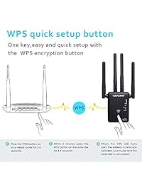 Extensor de alcance WiFi AC1200 Reapter Router AP punto de acceso con correa dual 5 Ghz 2,4 Ghz 1200 Mbps funciona con cualquier router