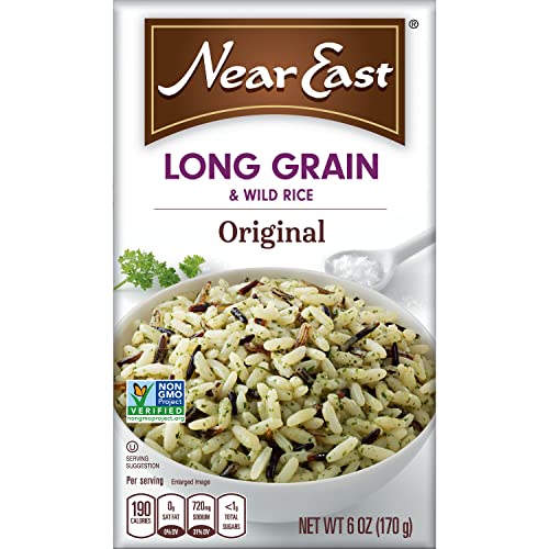 Near East Rice Pilaf Mix, Original & Wild Rice, 6oz Boxes (12 Pack