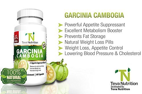 Garcinia Cambogia Extract - 60% HCA - Best Weight Loss Supplements - 100% Natural - Appetite Suppressant - Pills Are Easy To Swallow - 30 Day Supply - Great Feedback - USA Product -