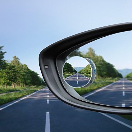 CARFERE Blind Spot Mirror, Round Convex Blind Spot Car Mirror, (Real Glass Made, 2 Pcs/Set)