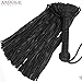 Ardour Crafts Genuine Black Cow Hide Thick Leather Flogger, 100 Tails Leather Flogger Whip