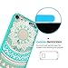 Ipod Touch 6/6th Generation Case,Ipod Touch 5/5th Generation Case Clear, with HD Screen Protector, AnoKe Mandala Flower Acrylic TPU Women Girls Slim Fit Phone Cover Cases For Ipod Touch 5 6 TM CH Mint