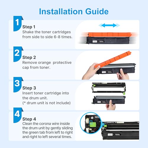 TN248XL Compatible with Brother MFC-L3760CDW DCP-L3560CDW MFC-L3740CDW Toner Set, TN248 Black for HL-L3240CDW HL-L3220CWE MFC-L3740CDWE DCP-L3520CDW DCP-L3520CDWE MFC-L8340CDWE 5 pack )