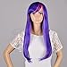 Kamo 55cm Long Mixed Purple / Pink My Little Pony Twilight Sparkle Straight Cosplay Wig