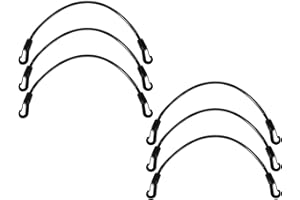 VILLFUL 6Pcs Replacement Elastic Horse Blanket Leg Straps with Double End Clips, 56Cm Stretchy Tail Cord for