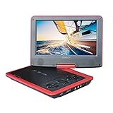 SYNAGY A29 9inch Portable DVD Player CD Player, Red
