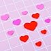 Resinta 600 Pieces Foam Heart Stickers Self-adhesive Heart Shapes Stickers for Valentine's Day Decoration, Assorted Colors and Sizes