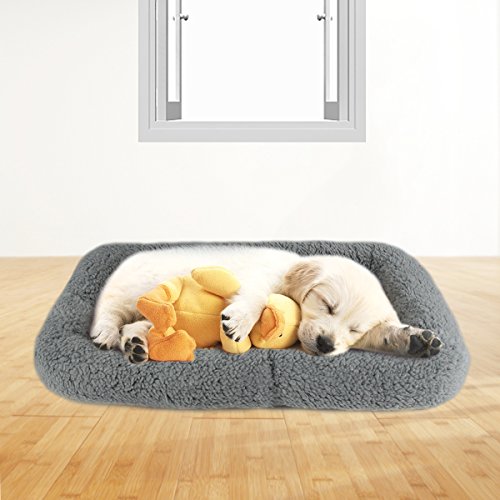 LESYPET Small Dog Crate Cotton Washable Mat Small