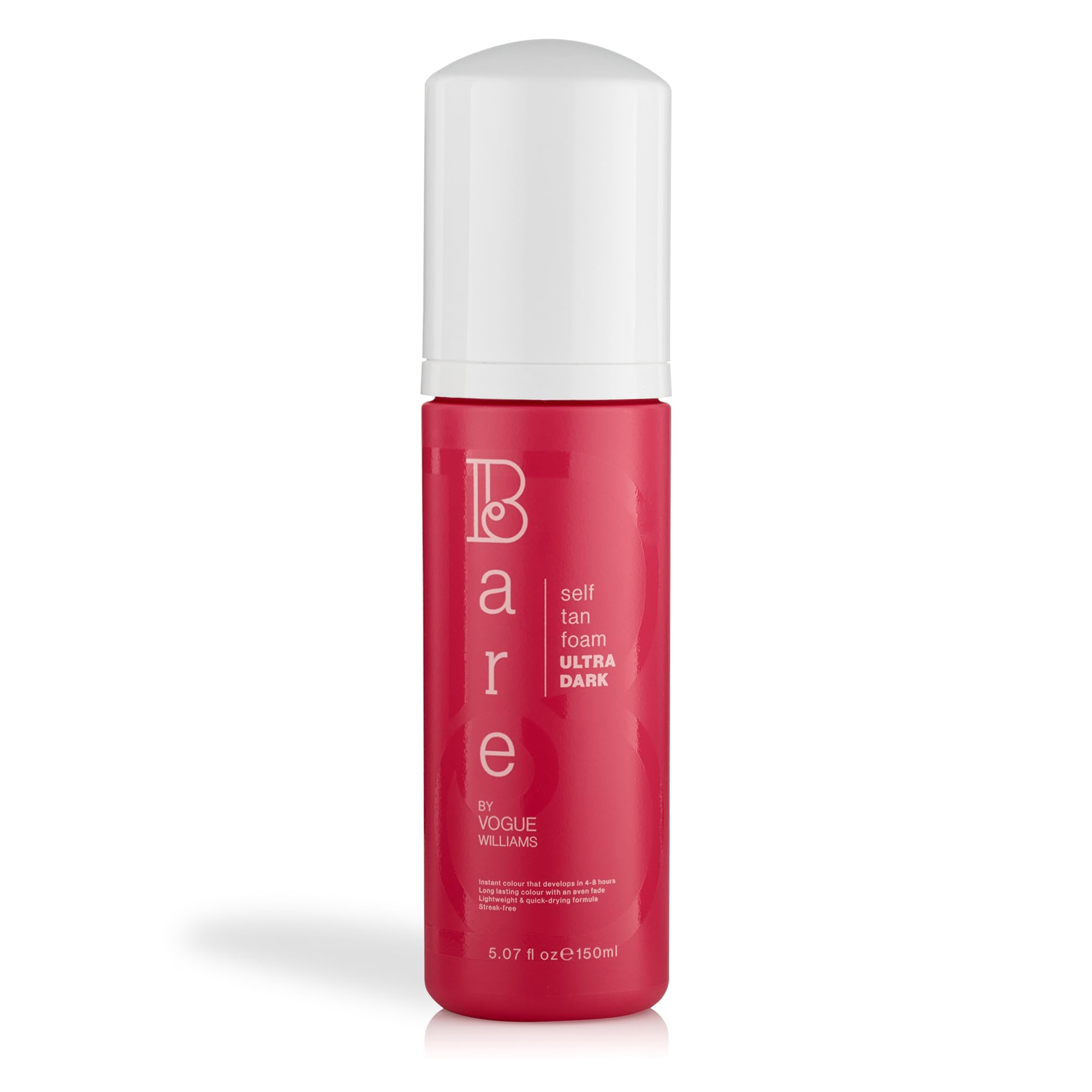 Bare by Vogue - Ultra Dark Tan Self-Tanning Foam - Suitable for All Skin Types - Self Tanner for Face & Body - Long-Lasting Fake Tan - 150ML